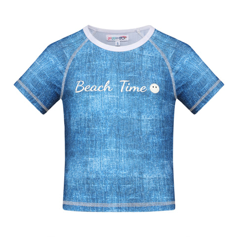 tie dye swim tee