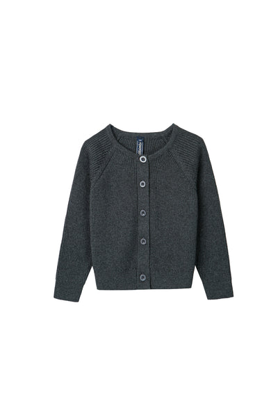Cardigan & Suspender knit set- grey