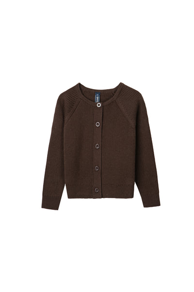 Cardigan & Suspender Knit set- Brown