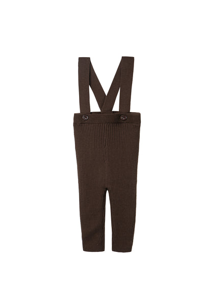 Cardigan & Suspender Knit set- Brown