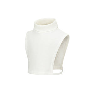 rib roll neck dickey-off white