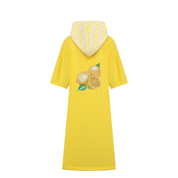 Lemonade Waves Over Head Terry Robe