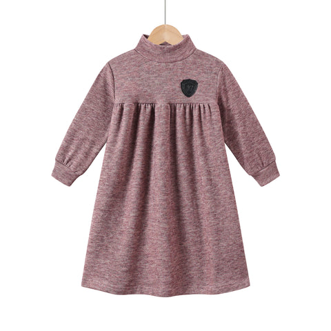 hi neck a line dress