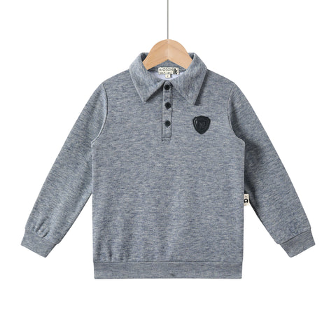 grey emblem polo