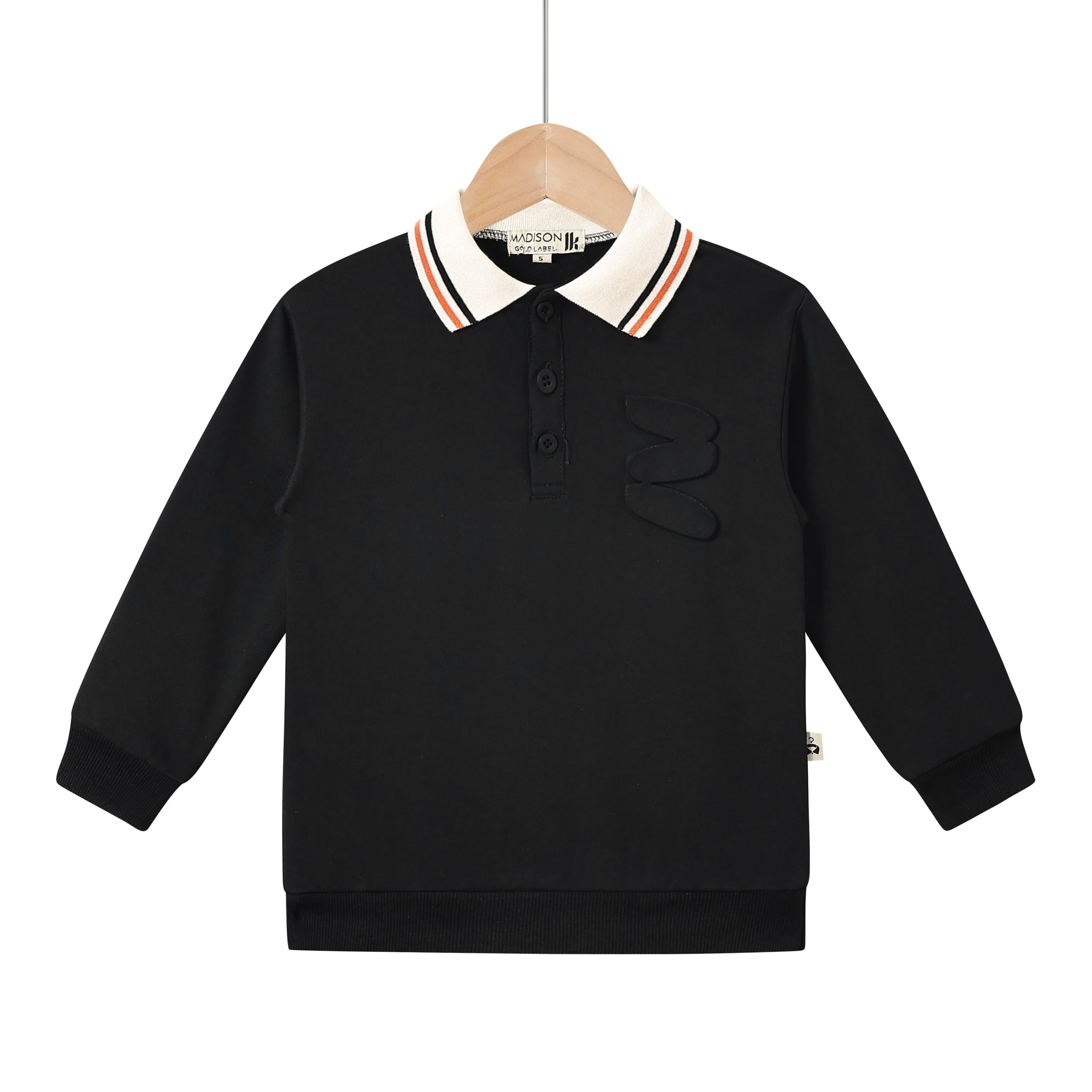swirl polo black