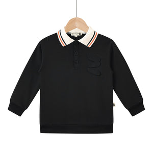 swirl polo black
