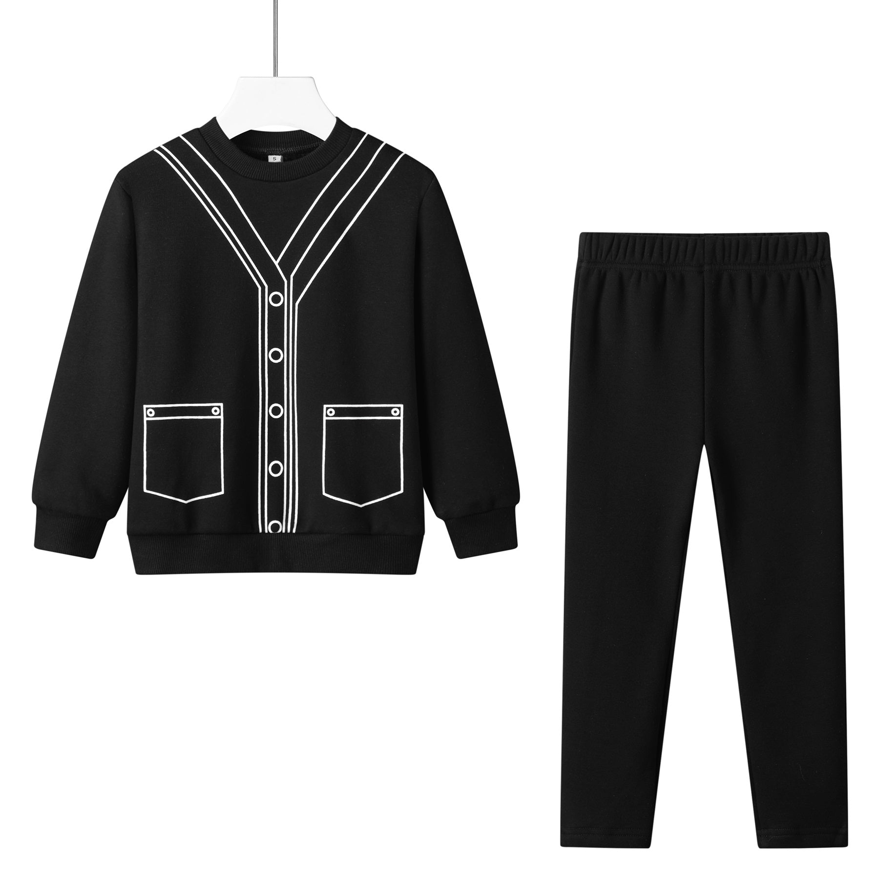 cardigan sweatshirt set