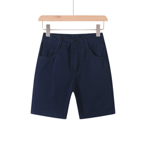 cotton twill shorts-navy ds74a