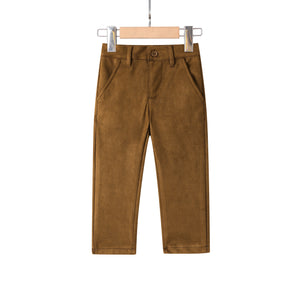 suede brown pants