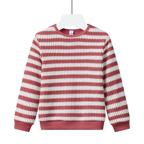 sweater stripe pink top