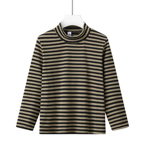 stripe roll neck