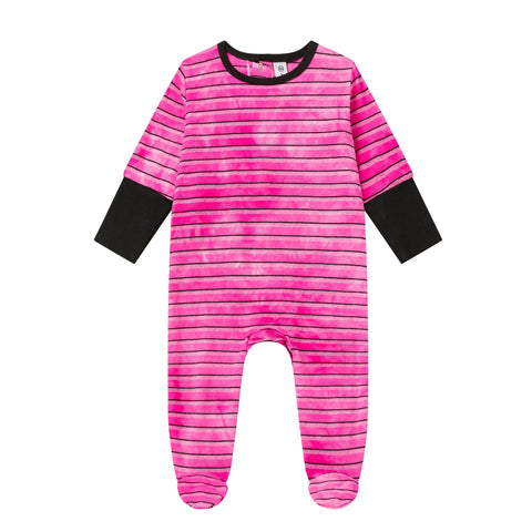 tie dye cotton babygrow