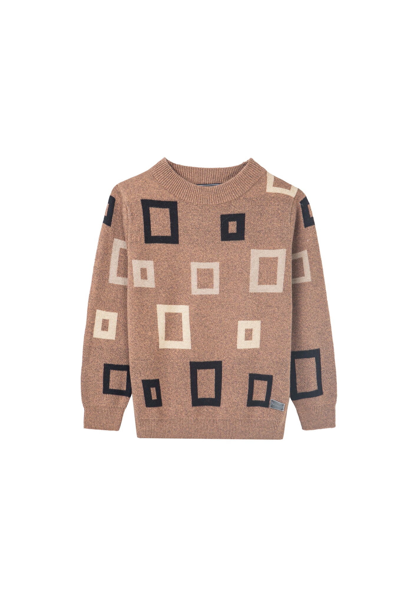 square print weekday sweater