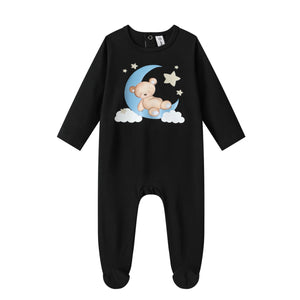 teddy moon cotton footie