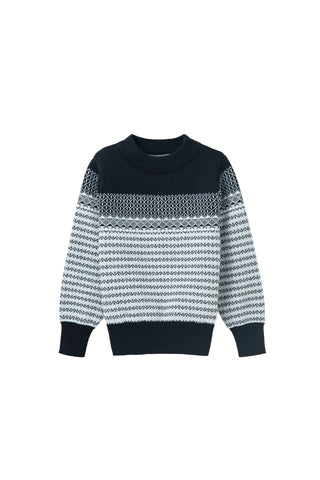 diamond print sweater