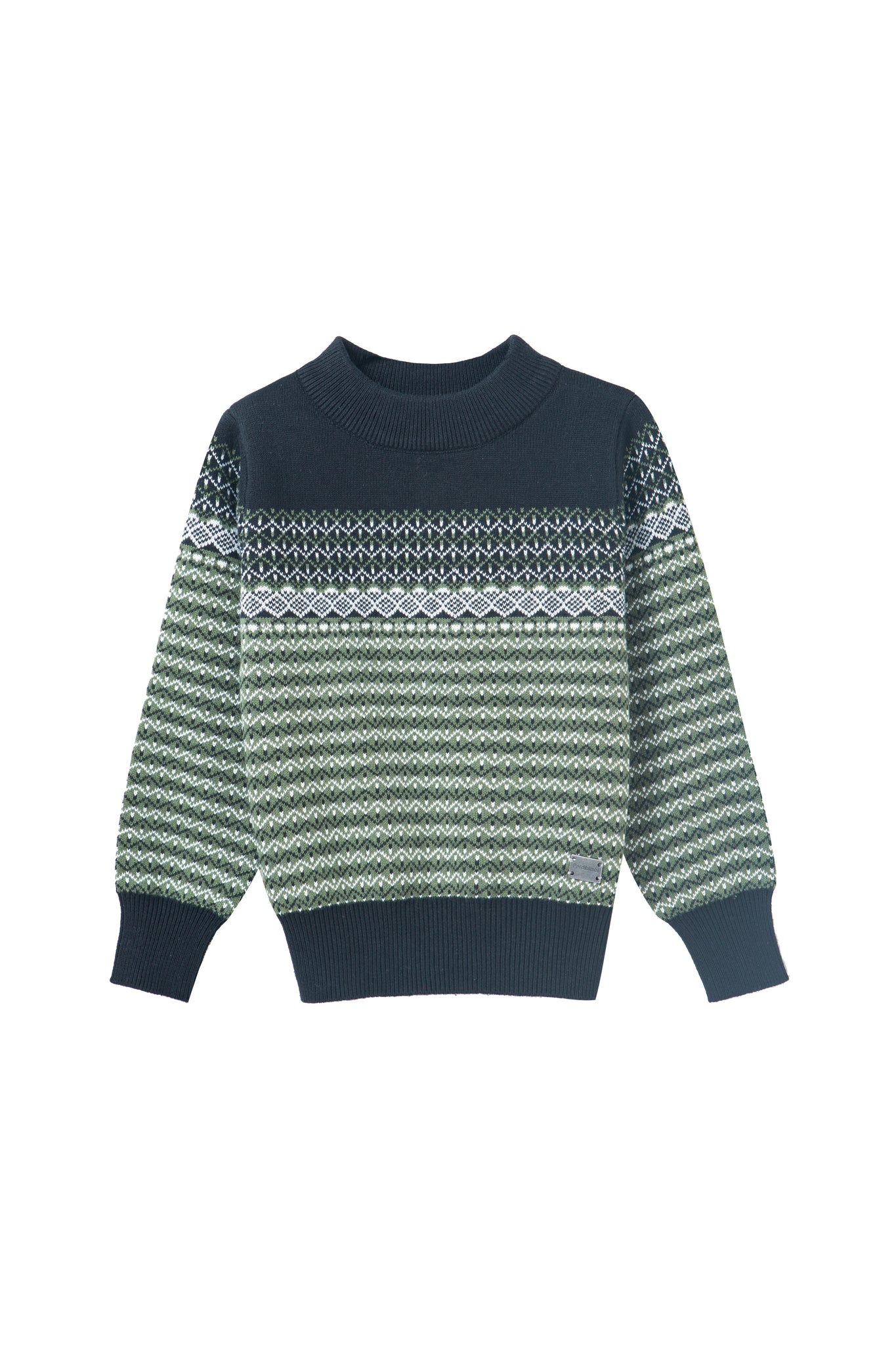 diamond print sweater-green