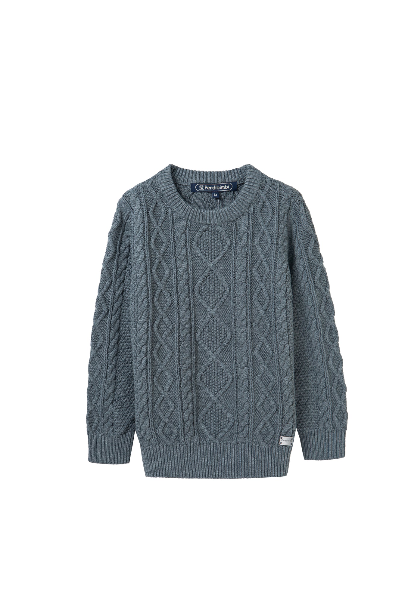 grey cable knit sweater