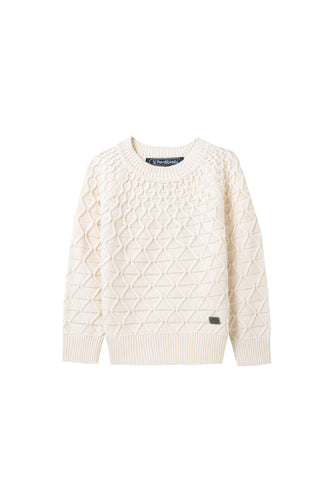 diamond knit cardigan