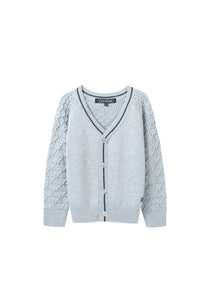 diamond knit cardigan