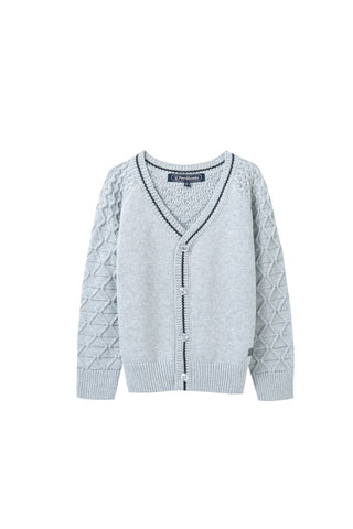 diamond knit cardigan