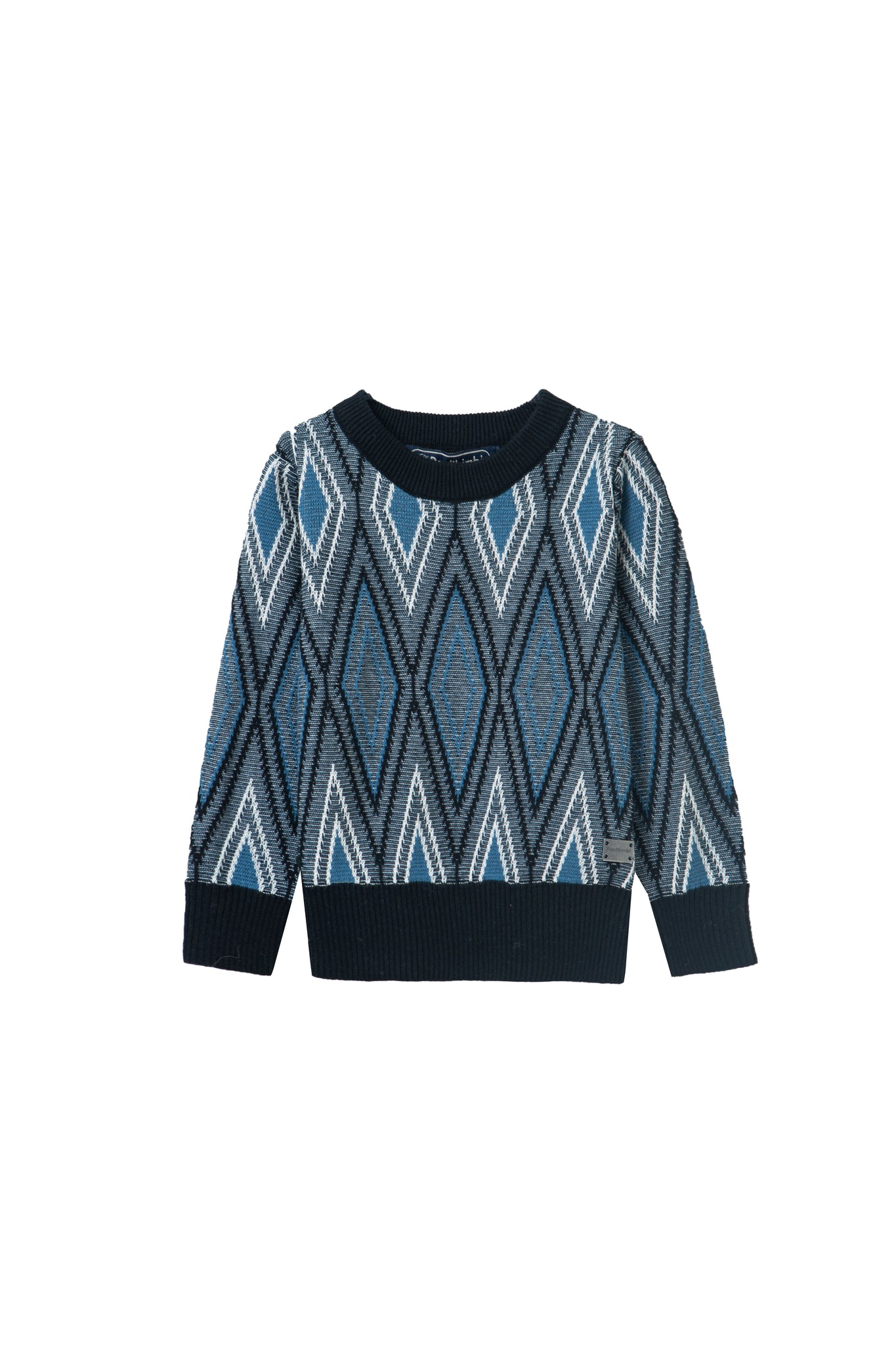 diamond print sweater