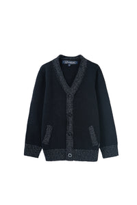 glitter trim cardigan