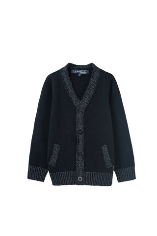 glitter trim cardigan