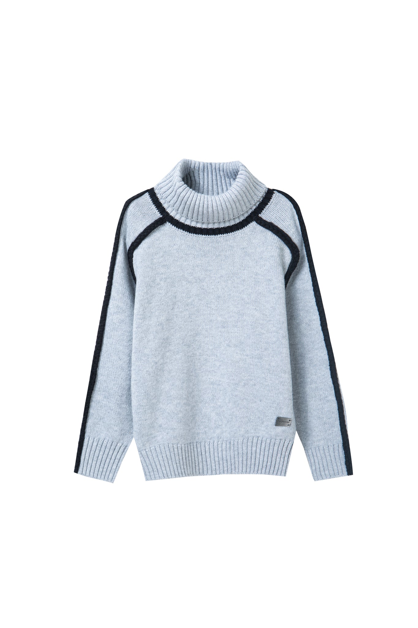outline knit roll neck