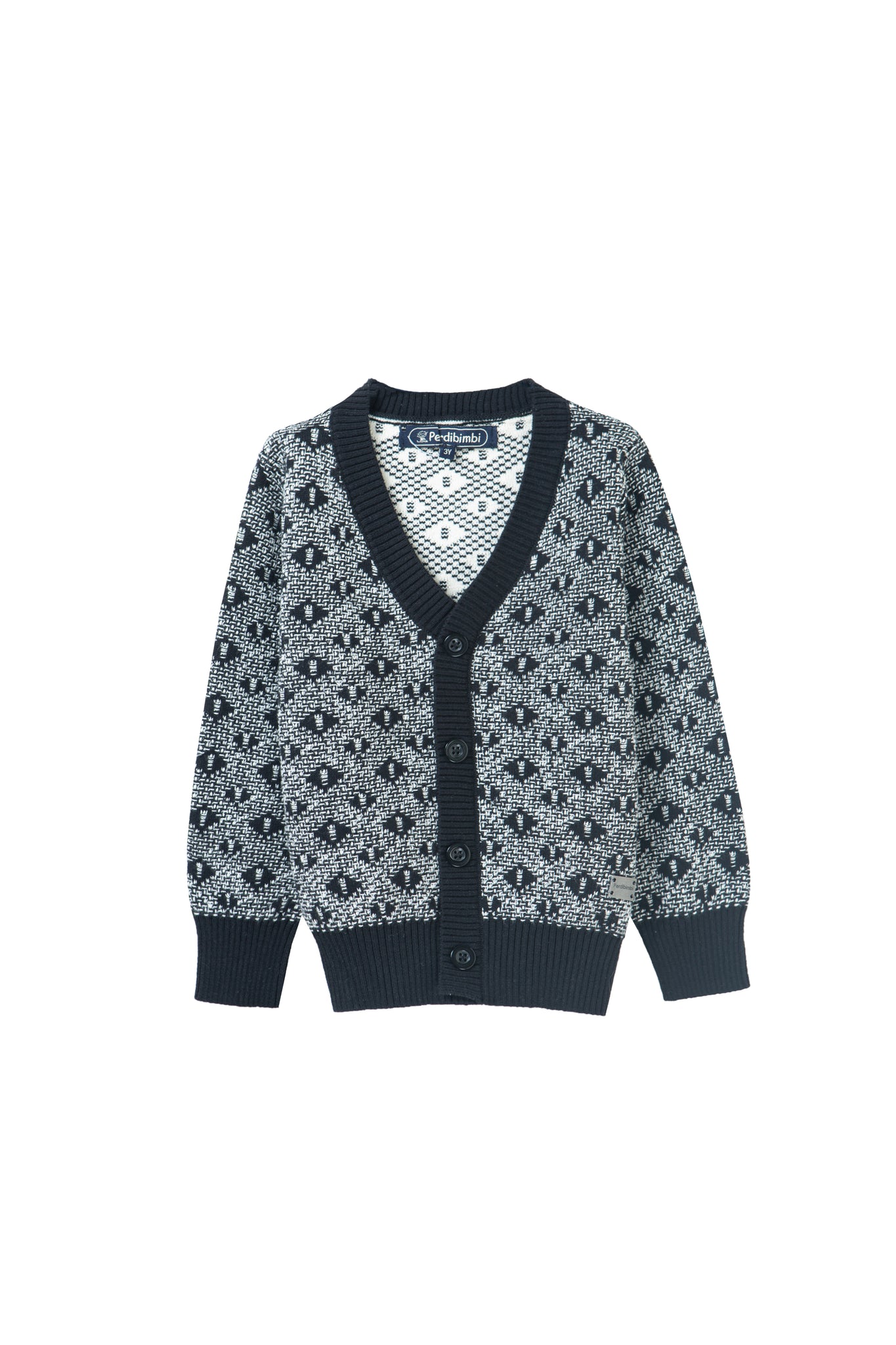 geo print cardigan
