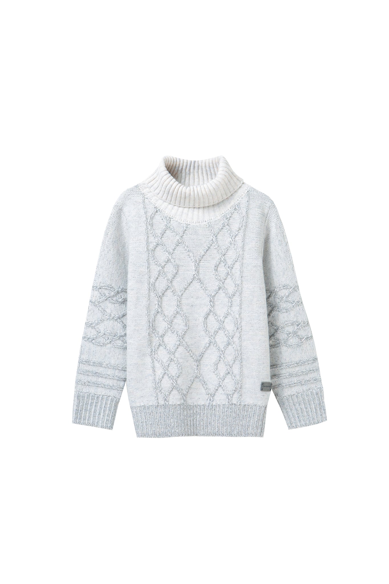 roll neck cable sweater