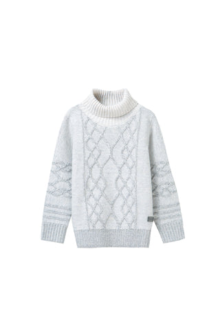 roll neck cable sweater
