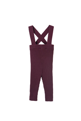build up knit- plum