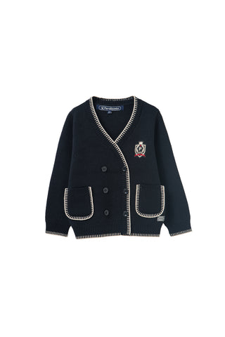 edge stitch cardigan
