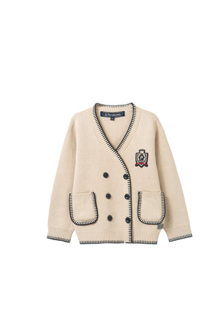 edge stitch cardigan