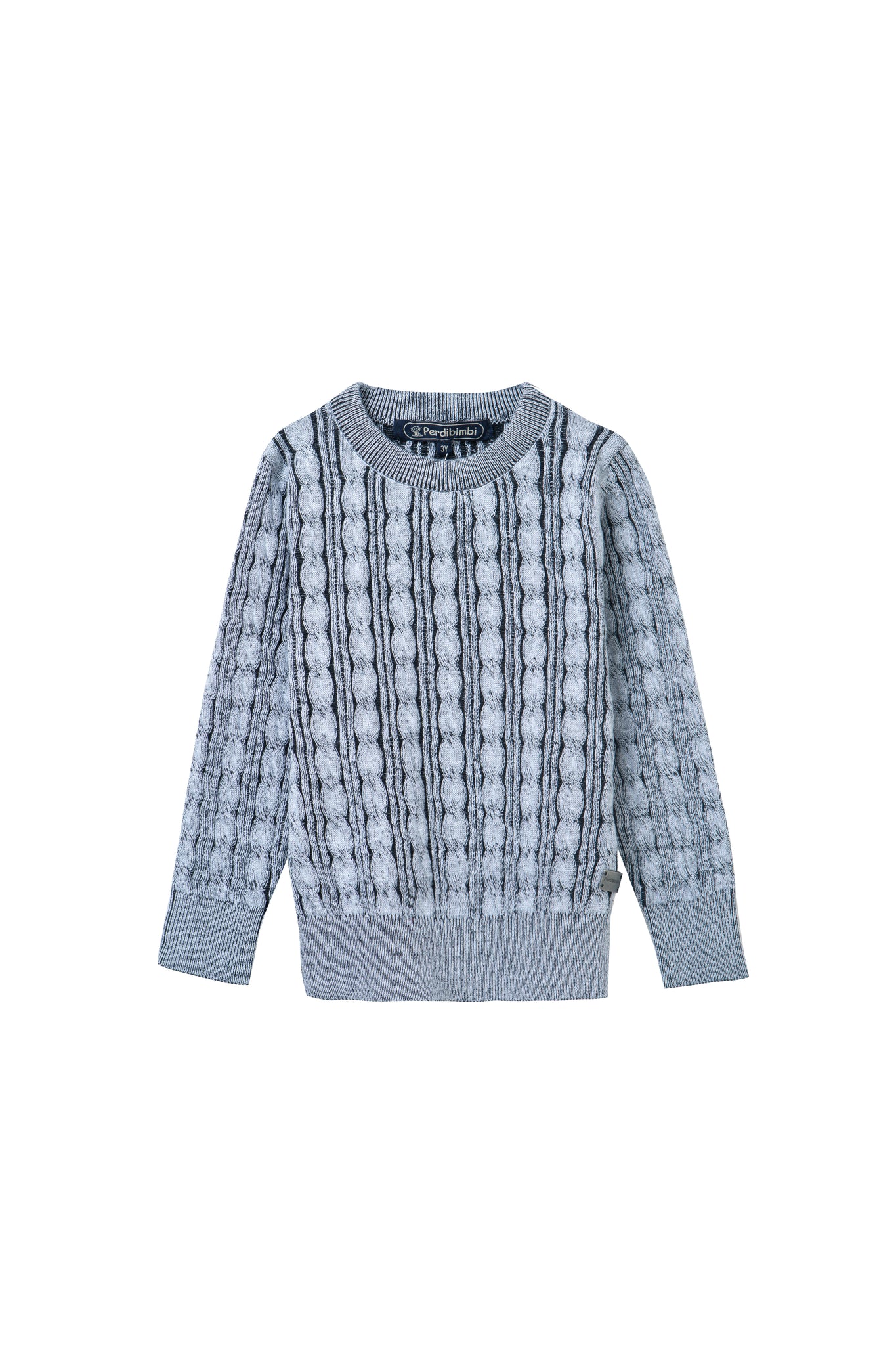 cable knit sweater- grey