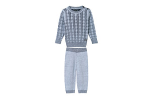 cable knit toddler set