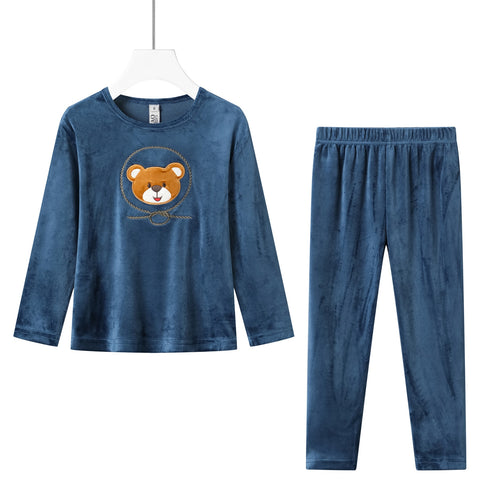 teddy poly velour pajama