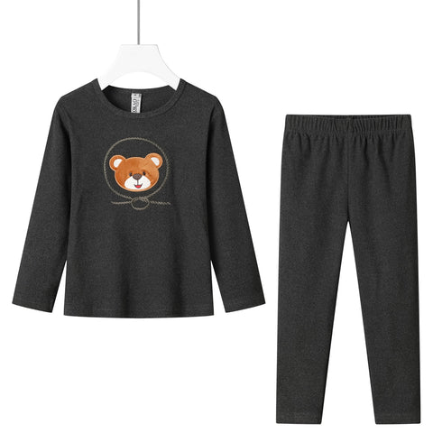 teddy fleece pajama-grey