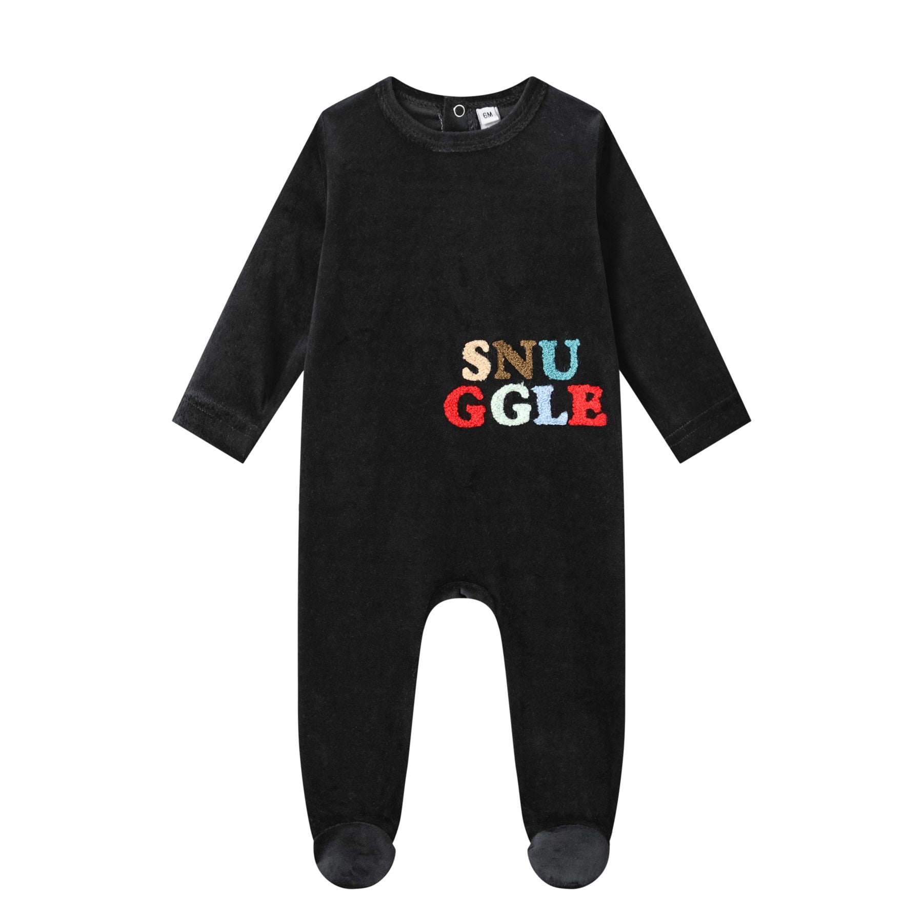 snuggle cotton velour footie