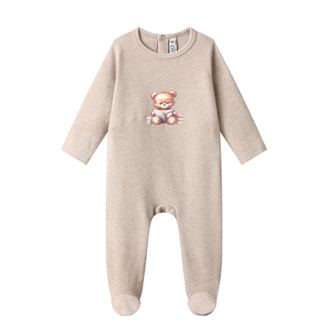 bear book sweat fooite-beige