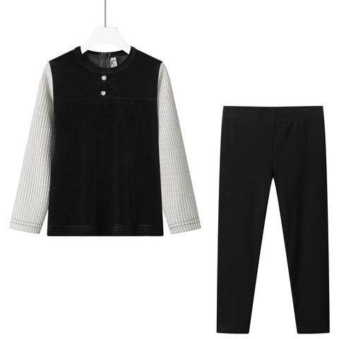 rib sleeve toddler robe