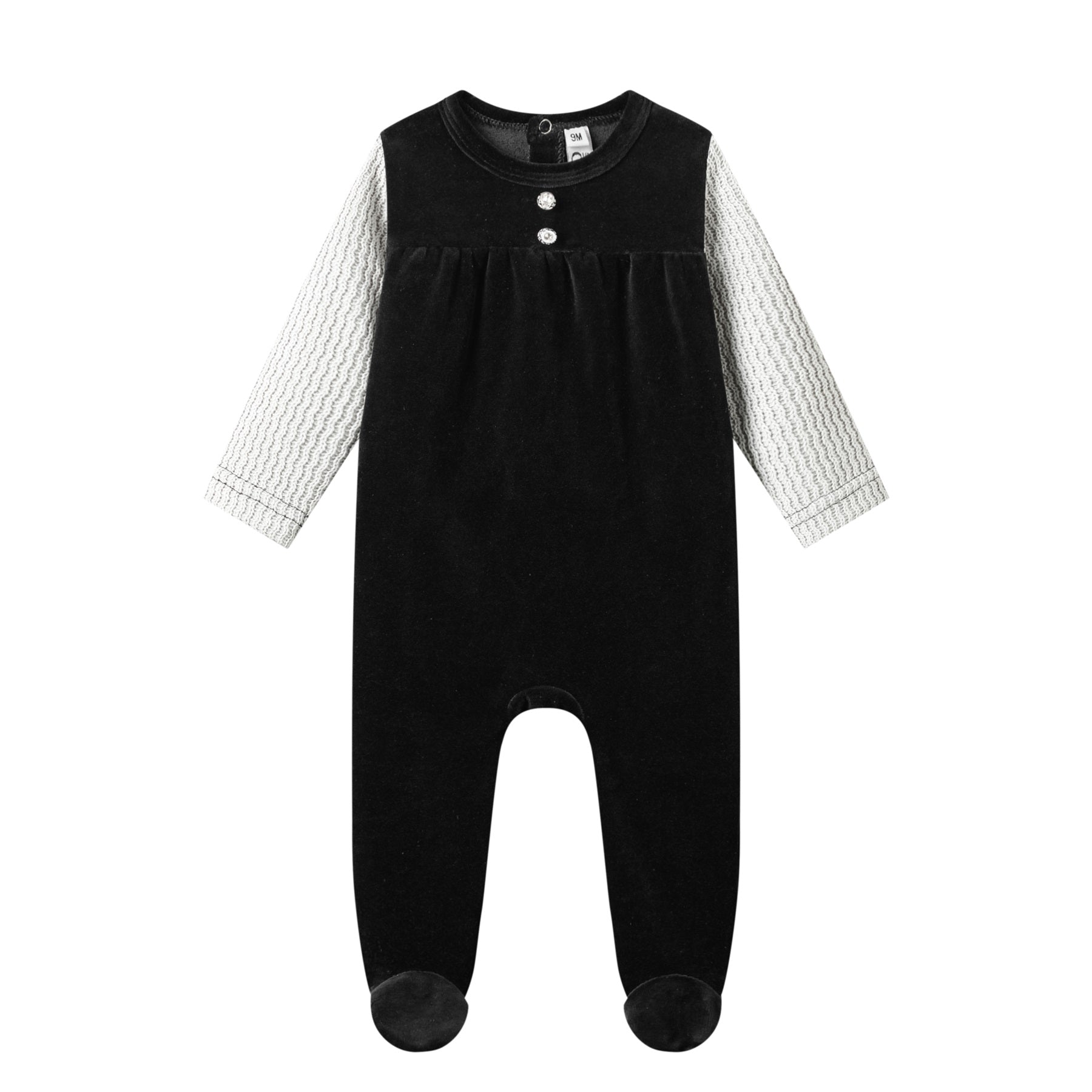 rib sleeve baby robe