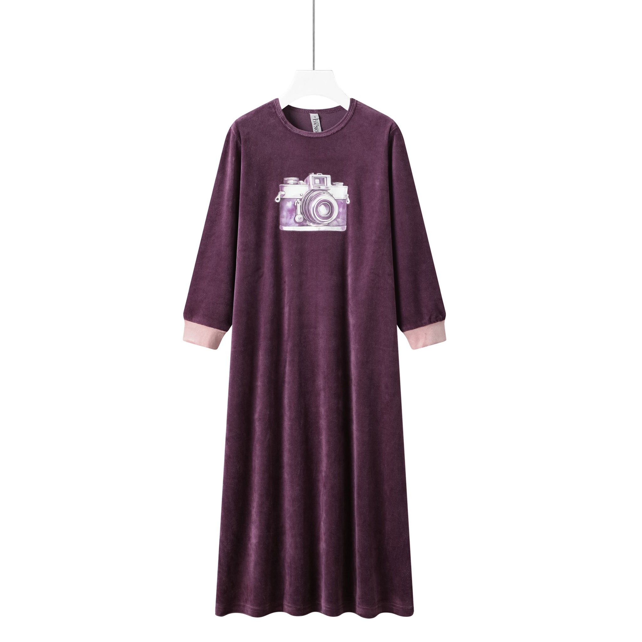 cotton velour camera nightgown