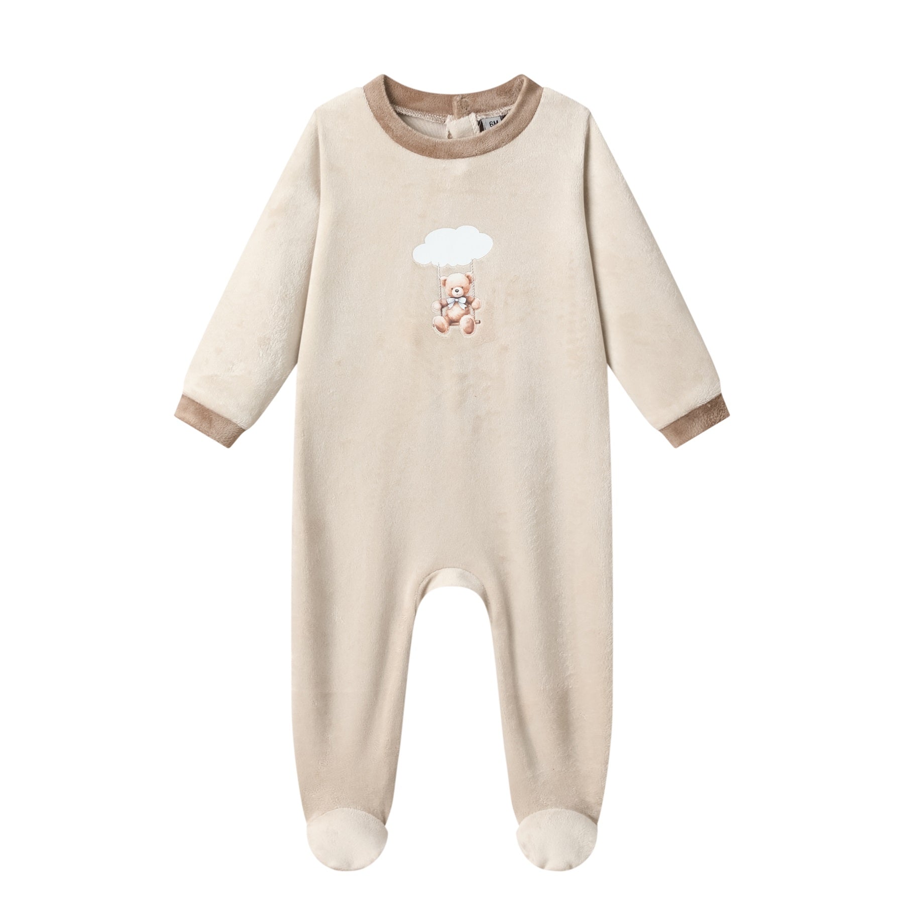 bear swing poly velour-beige