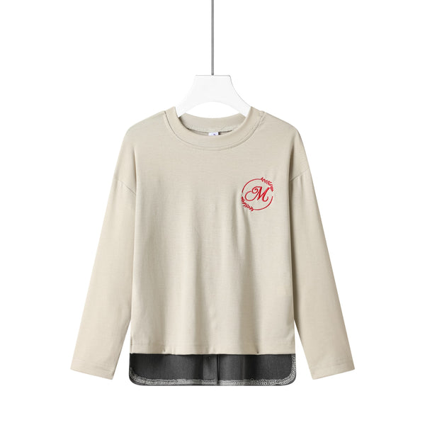 Colorblock Kids Button Back Tshirt