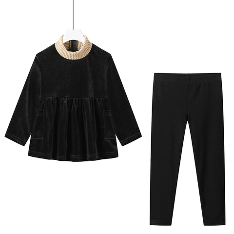 high neck toddler robe-girl