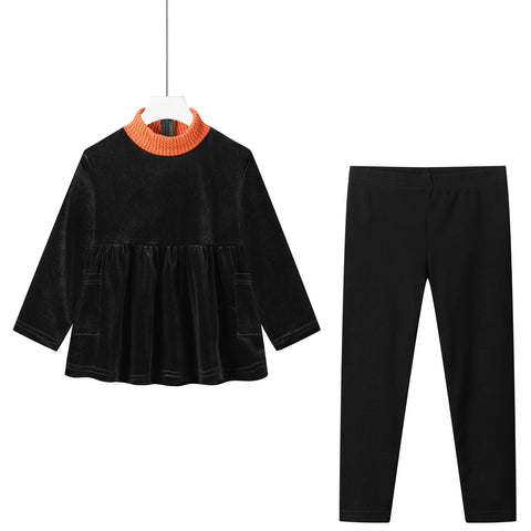 high neck toddler robe-girl