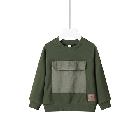 large pocket top-green