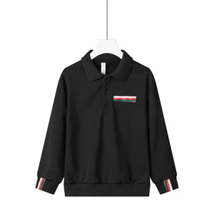 color trim polo-black