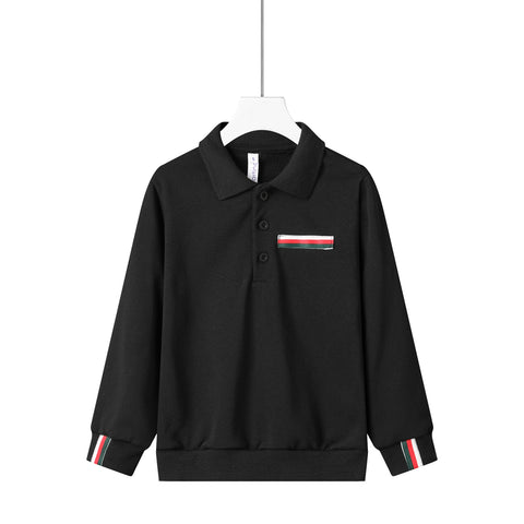 color trim polo-black